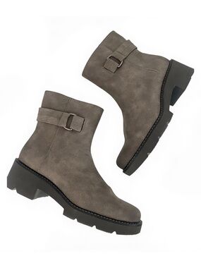 Naturalizer ‘Carlena’ grey waterproof platform zipper boot, NIB